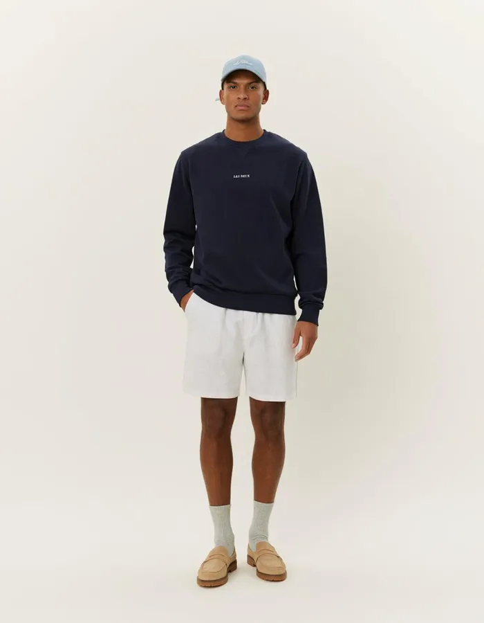 Men Les Deux HoodiesSweatshirts Dexter Sweatshirt 8211 Dark Navy