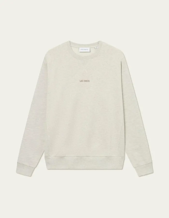 Men Les Deux HoodiesSweatshirts Dexter Sweatshirt 8211 Ivory Melange