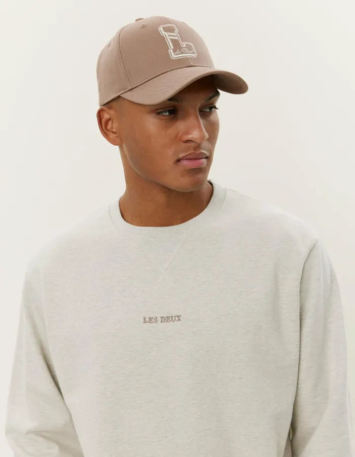 Men Les Deux HoodiesSweatshirts Dexter Sweatshirt 8211 Ivory Melange