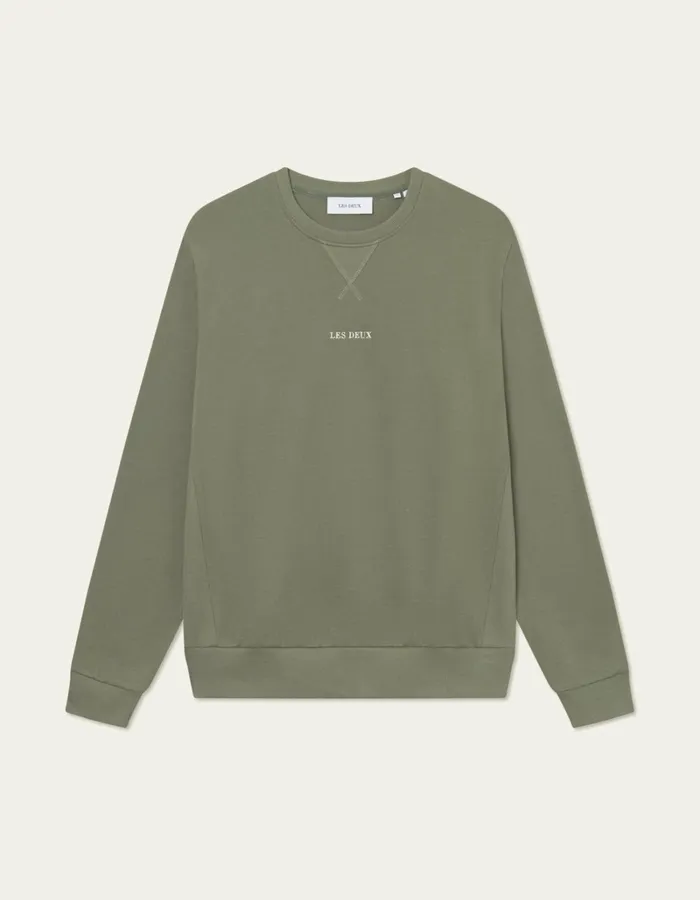 Men Les Deux HoodiesSweatshirts Dexter Sweatshirt 8211 Lichen Green