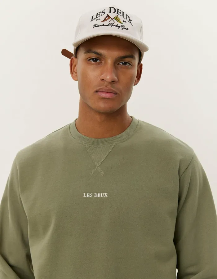 Men Les Deux HoodiesSweatshirts Dexter Sweatshirt 8211 Lichen Green