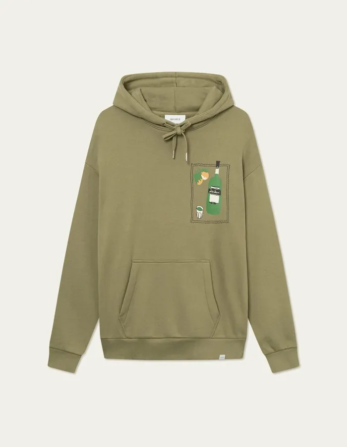 Men Les Deux HoodiesSweatshirts Dorian Hoodie 8211 Surplus Green
