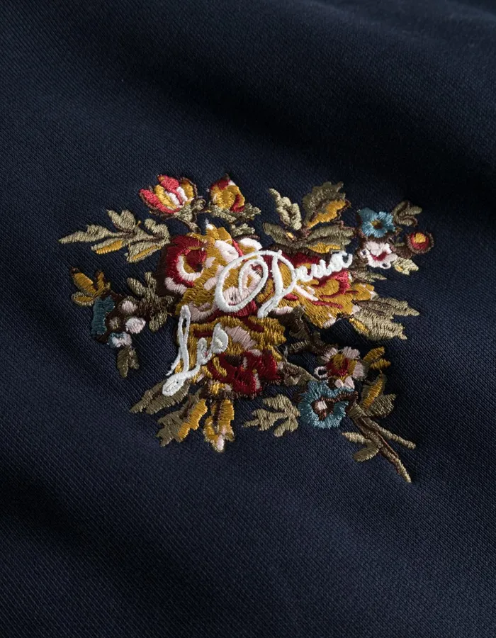 Men Les Deux HoodiesSweatshirts Fiore Hoodie 8211 Dark Navy
