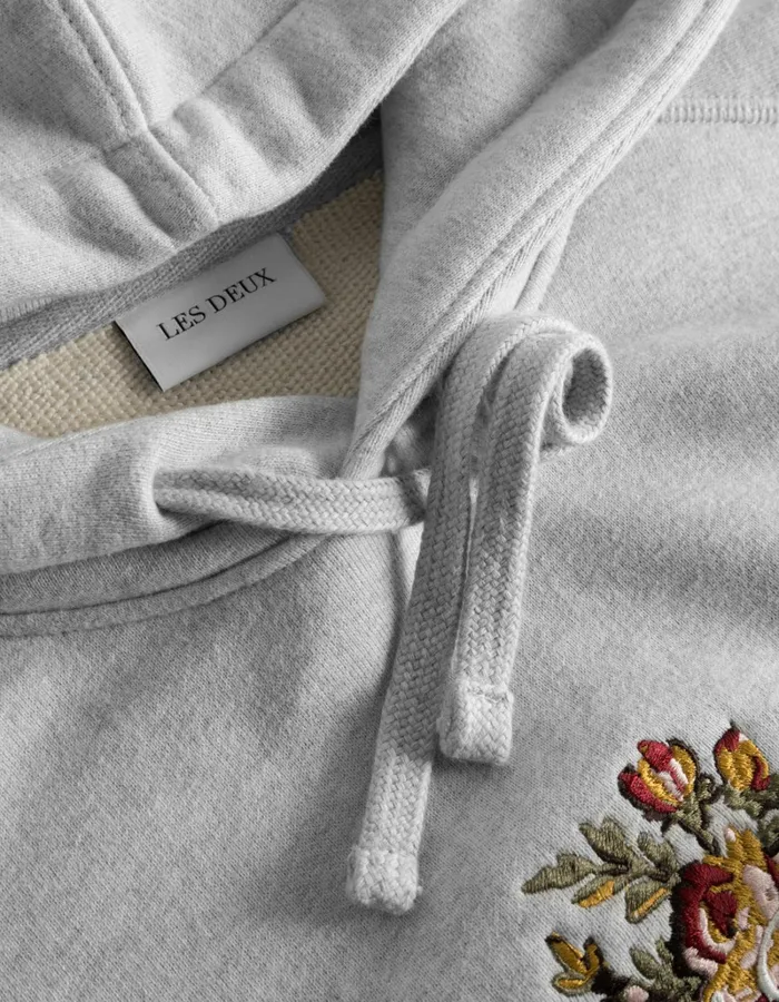 Men Les Deux HoodiesSweatshirts Fiore Hoodie 8211 Snow Melange
