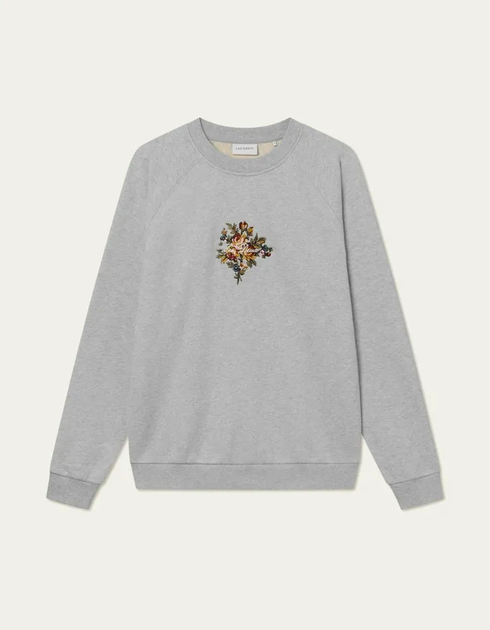 Men Les Deux HoodiesSweatshirts Fiore Sweatshirt 8211 Snow Melange