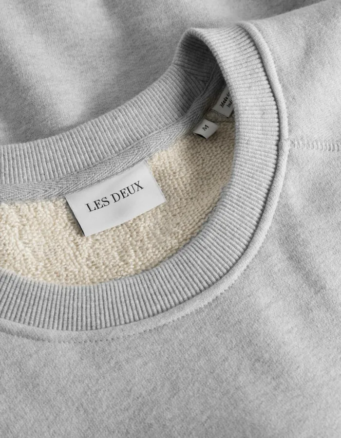 Men Les Deux HoodiesSweatshirts Fiore Sweatshirt 8211 Snow Melange