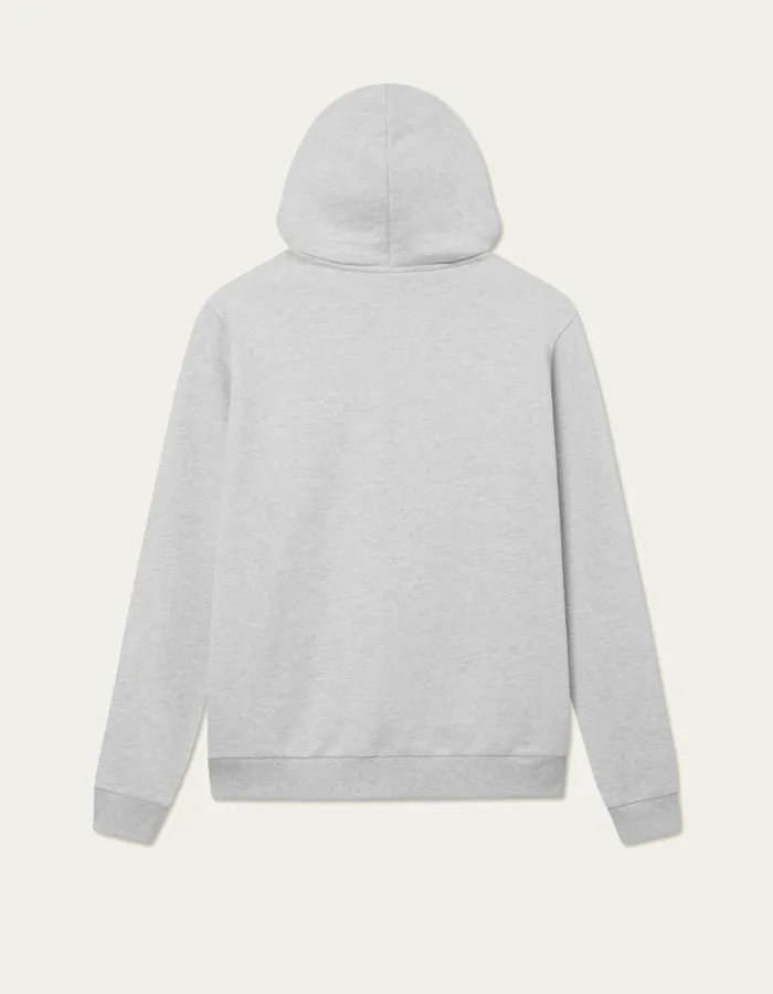 Men Les Deux HoodiesSweatshirts Geoffroy Zipper Hoodie 8211 Snow Melange