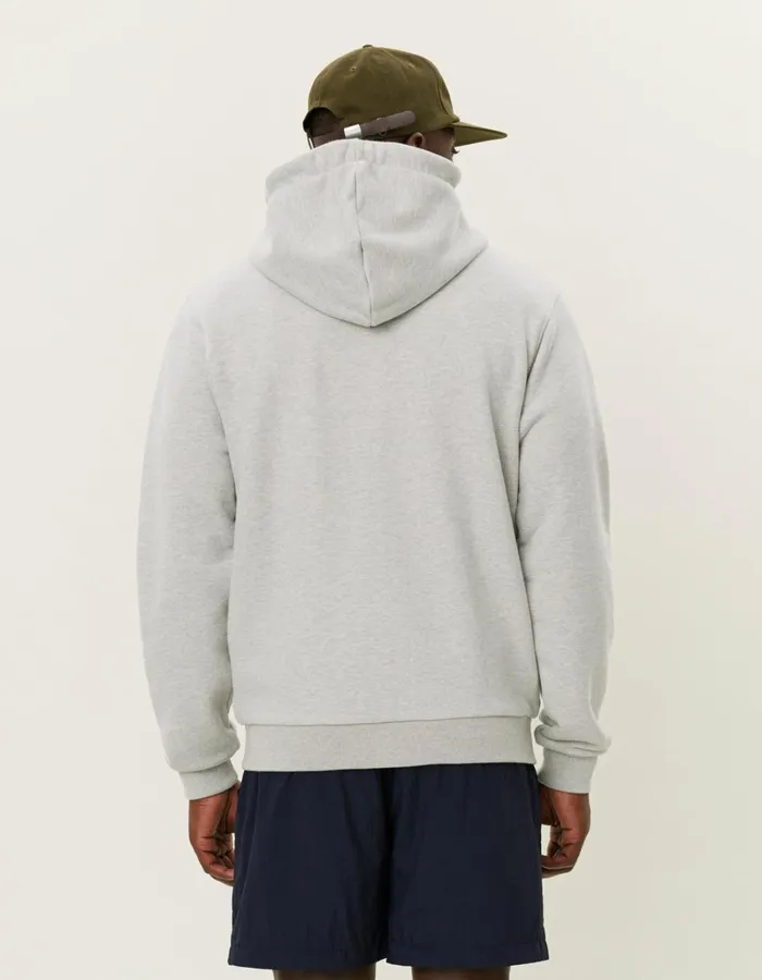 Men Les Deux HoodiesSweatshirts Geoffroy Zipper Hoodie 8211 Snow Melange