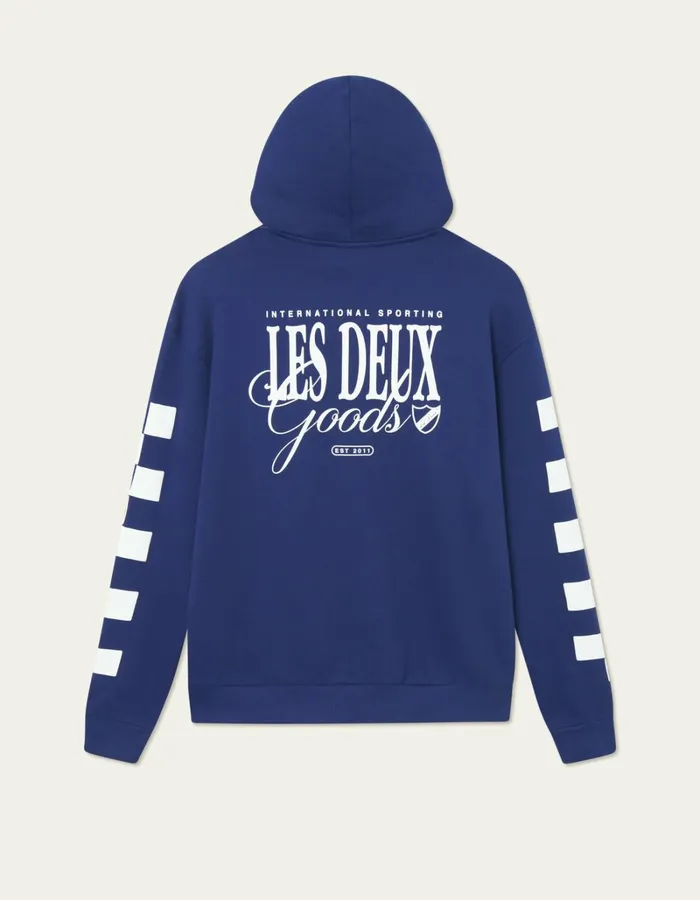 Men Les Deux HoodiesSweatshirts Goods Hoodie 8211 BlueprintWhite