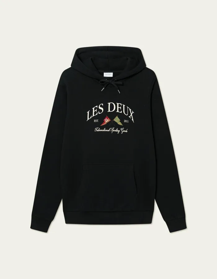 Men Les Deux HoodiesSweatshirts Ivy League Hoodie 8211 BlackBlack
