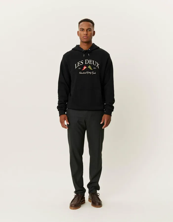 Men Les Deux HoodiesSweatshirts Ivy League Hoodie 8211 BlackBlack