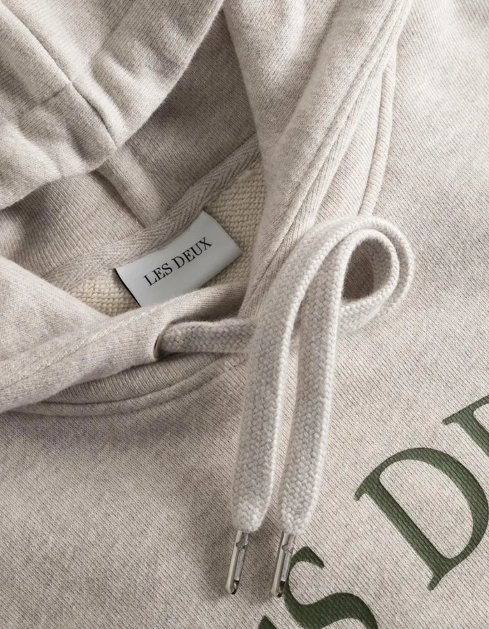 Men Les Deux HoodiesSweatshirts Ivy League Hoodie 8211 Oatmeal Mlange