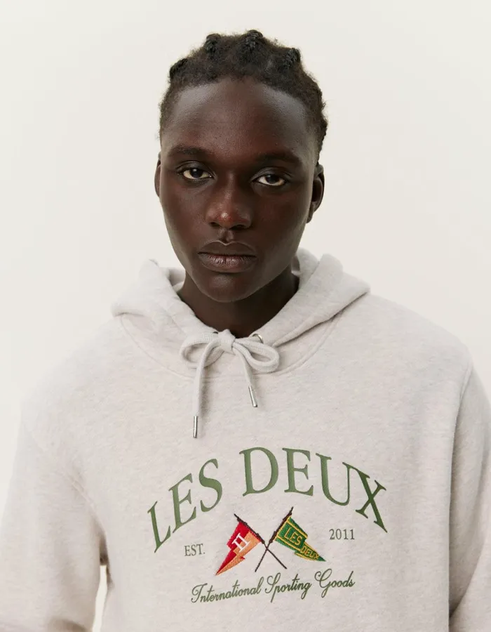Men Les Deux HoodiesSweatshirts Ivy League Hoodie 8211 Oatmeal Mlange