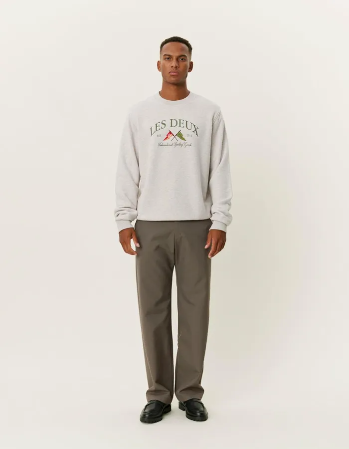 Men Les Deux HoodiesSweatshirts Ivy League Sweatshirt 8211 Oatmeal Mlange
