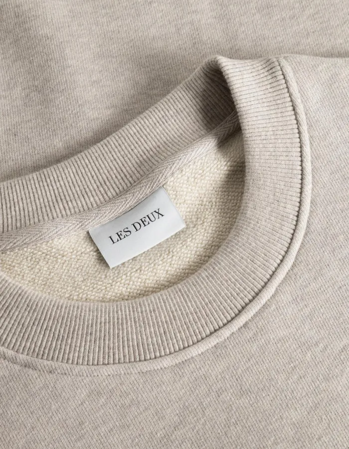 Men Les Deux HoodiesSweatshirts Ivy League Sweatshirt 8211 Oatmeal Mlange