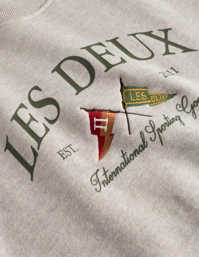 Men Les Deux HoodiesSweatshirts Ivy League Sweatshirt 8211 Oatmeal Mlange