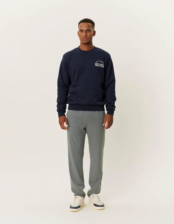 Men Les Deux HoodiesSweatshirts Legacy Court Sweatshirt 8211 Dark Navy