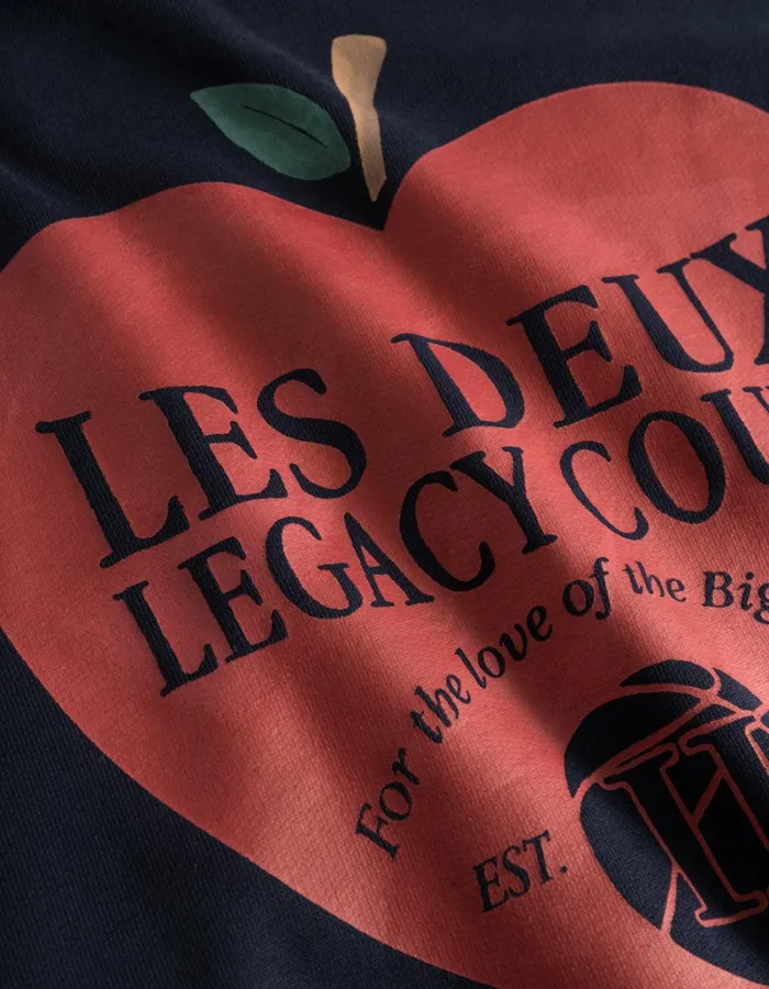 Men Les Deux HoodiesSweatshirts Legacy Court Sweatshirt 8211 Dark Navy