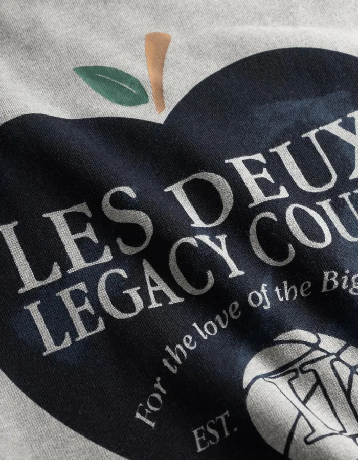 Men Les Deux HoodiesSweatshirts Legacy Court Sweatshirt 8211 Grey Melange