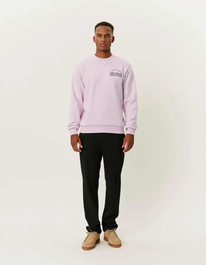 Men Les Deux HoodiesSweatshirts Legacy Court Sweatshirt 8211 Oyster Rose