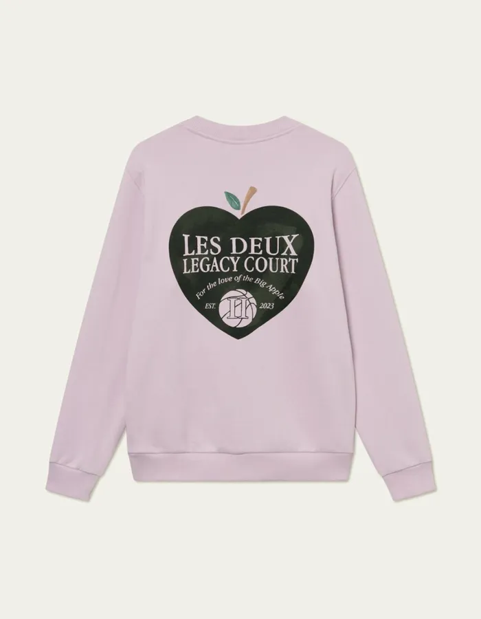 Men Les Deux HoodiesSweatshirts Legacy Court Sweatshirt 8211 Oyster Rose