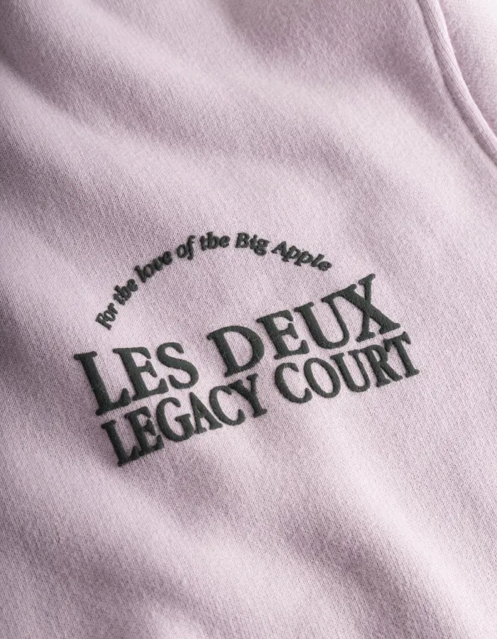 Men Les Deux HoodiesSweatshirts Legacy Court Sweatshirt 8211 Oyster Rose