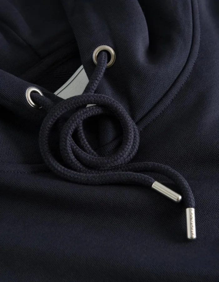 Men Les Deux HoodiesSweatshirts Lens Hoodie 8211 Dark NavyWhite