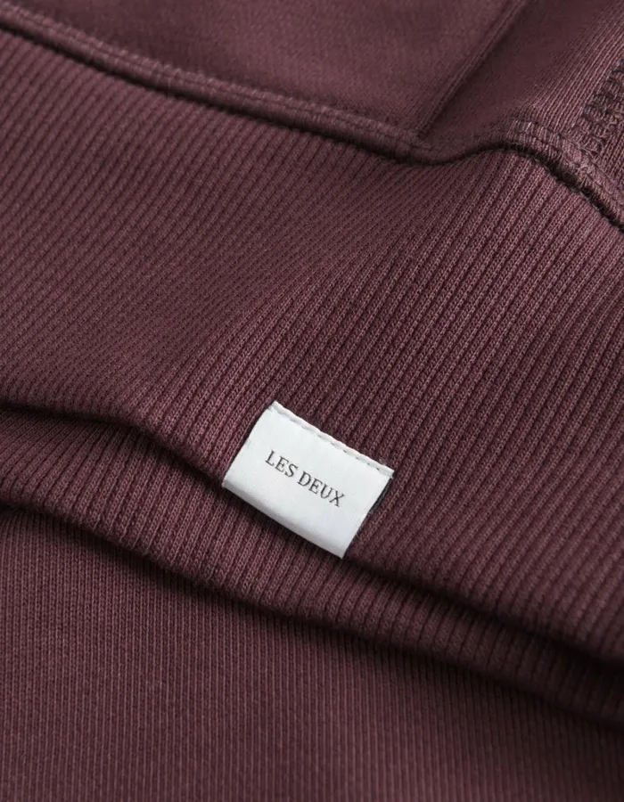 Men Les Deux HoodiesSweatshirts Lens Hoodie 8211 SassafrasOyster Grey