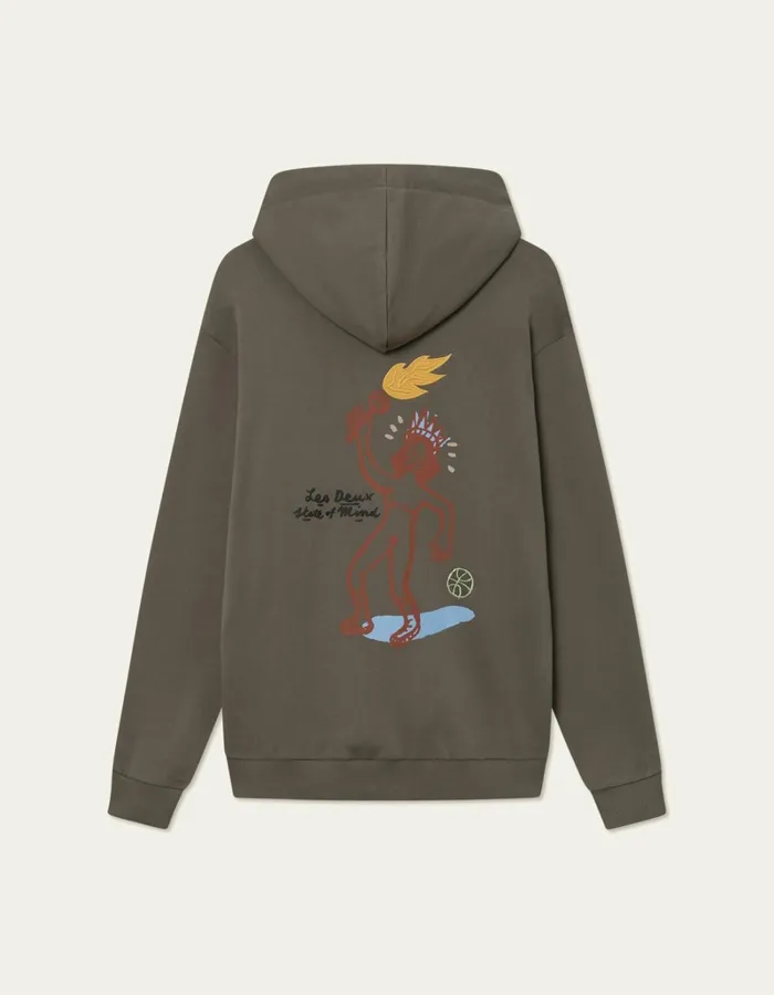Men Les Deux HoodiesSweatshirts Luca Hoodie 8211 Bungee Cord