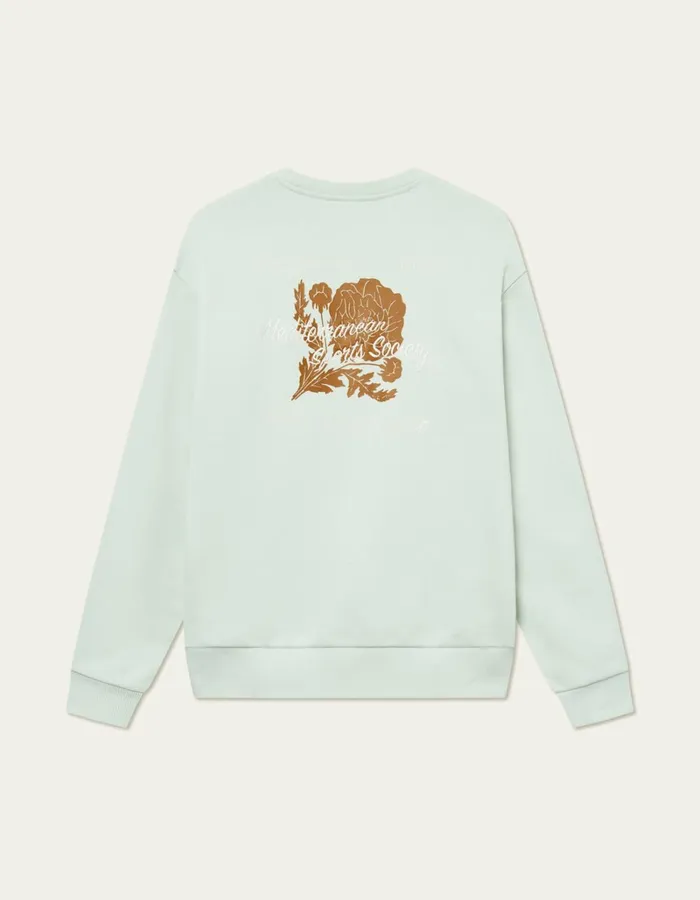 Men Les Deux HoodiesSweatshirts Mediterranean Sweatshirt 8211 Smoke Green