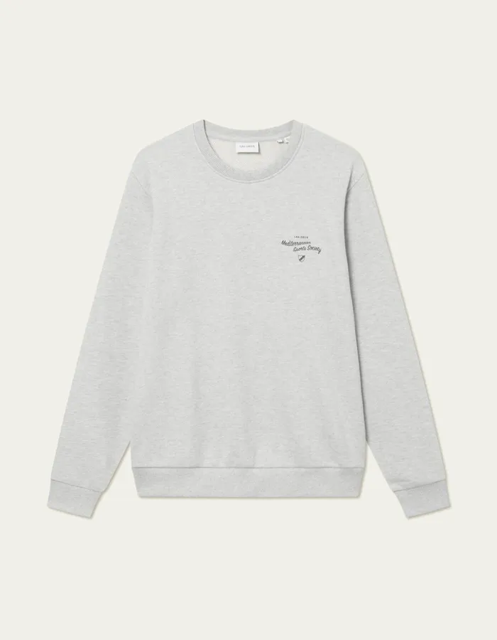 Men Les Deux HoodiesSweatshirts Mediterranean Sweatshirt 8211 Snow Melange