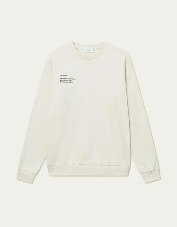 Men Les Deux HoodiesSweatshirts Neighborhood Sweatshirt 8211 IvoryBlack