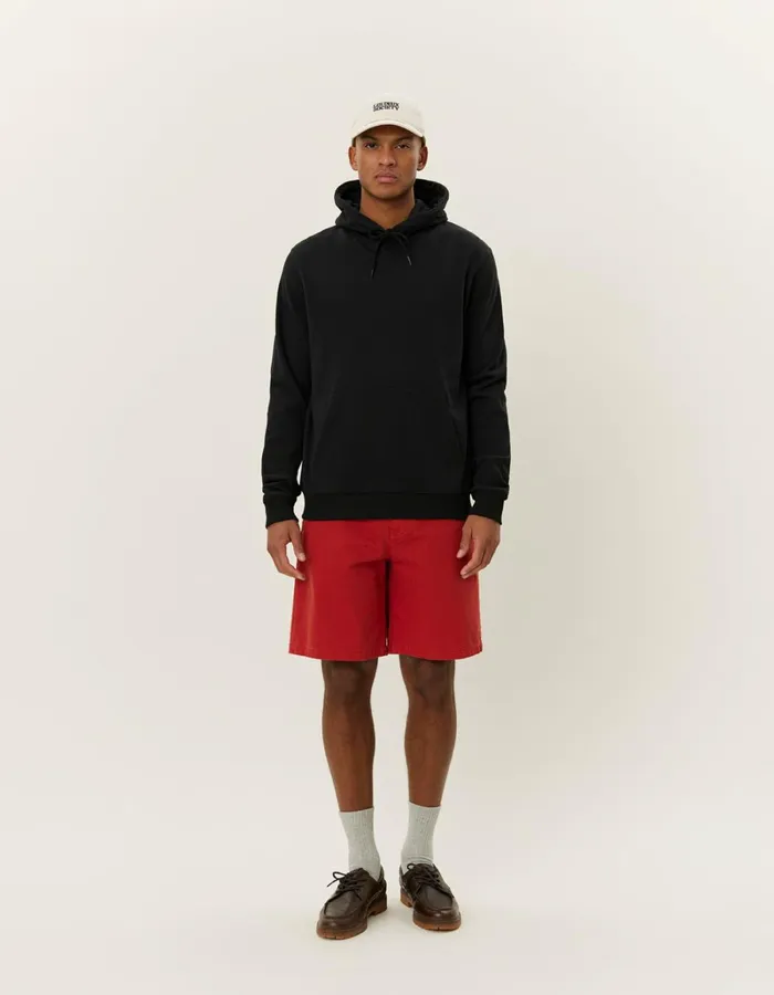 Men Les Deux HoodiesSweatshirts Norregaard Tonal Hoodie 8211 BlackBlack