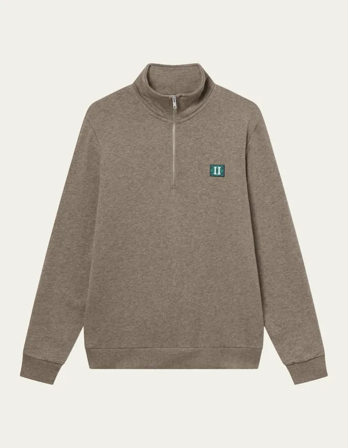 Men Les Deux HoodiesSweatshirts Piece HalfZip Sweatshirt 20 8211 Mountain Grey MelangePosy Green Men Les Deux HoodiesSweatshirts Piece HalfZip Sweatshirt 20 8211 Mountain Grey MelangePosy Green