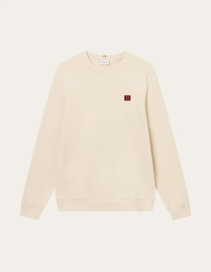Men Les Deux HoodiesSweatshirts Piece Sweatshirt 8211 IvoryDark Burgundy