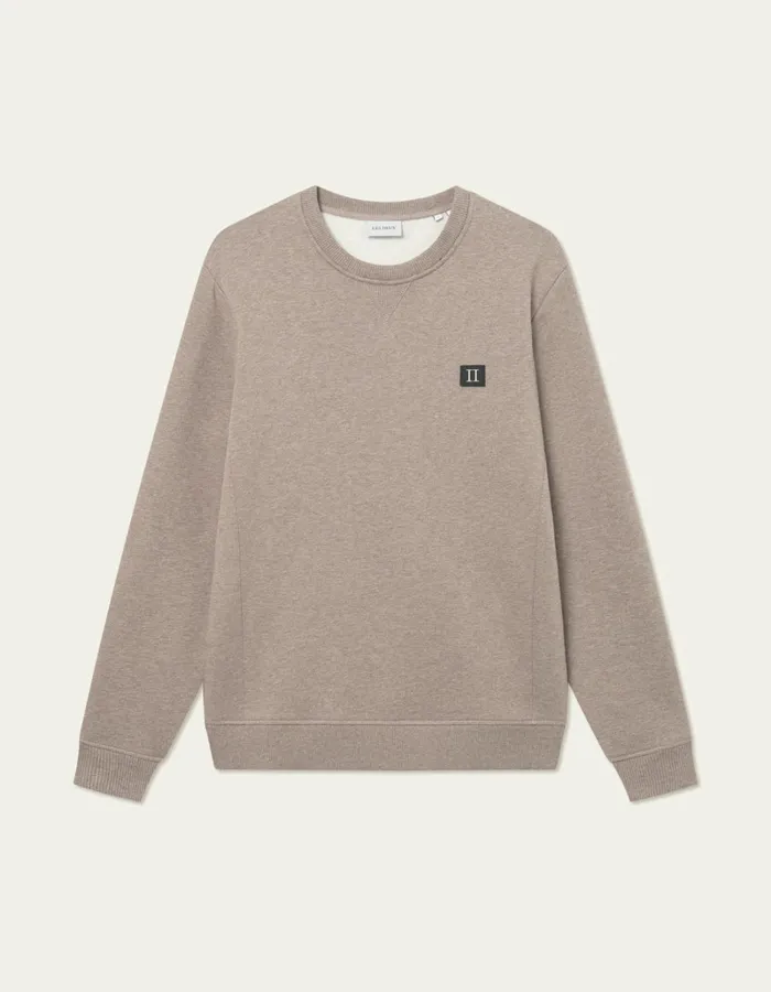 Men Les Deux HoodiesSweatshirts Piece Sweatshirt 8211 Walnut MelangeBlack