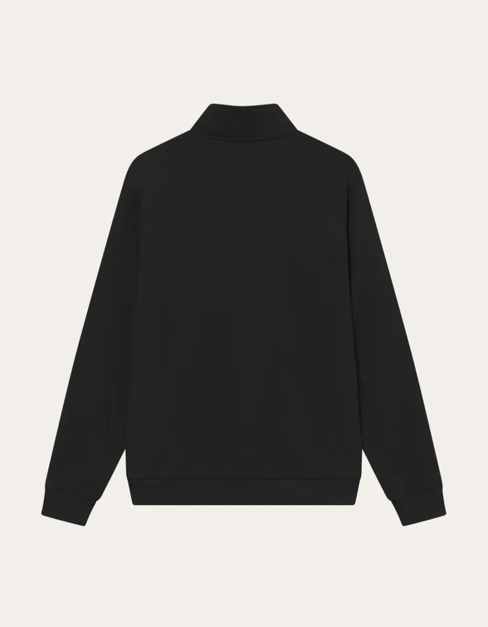 Men Les Deux HoodiesSweatshirts Scandinavian HalfZip Sweatshirt 8211 BlackIvory