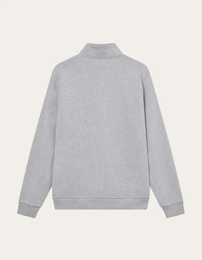 Men Les Deux HoodiesSweatshirts Scandinavian HalfZip Sweatshirt 8211 Light Grey MelangeChive Green Men Les Deux HoodiesSweatshirts Scandinavian HalfZip Sweatshirt 8211 Light Grey MelangeChive Green