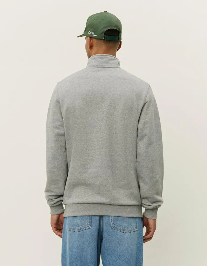 Men Les Deux HoodiesSweatshirts Scandinavian HalfZip Sweatshirt 8211 Light Grey MelangeChive Green Men Les Deux HoodiesSweatshirts Scandinavian HalfZip Sweatshirt 8211 Light Grey MelangeChive Green