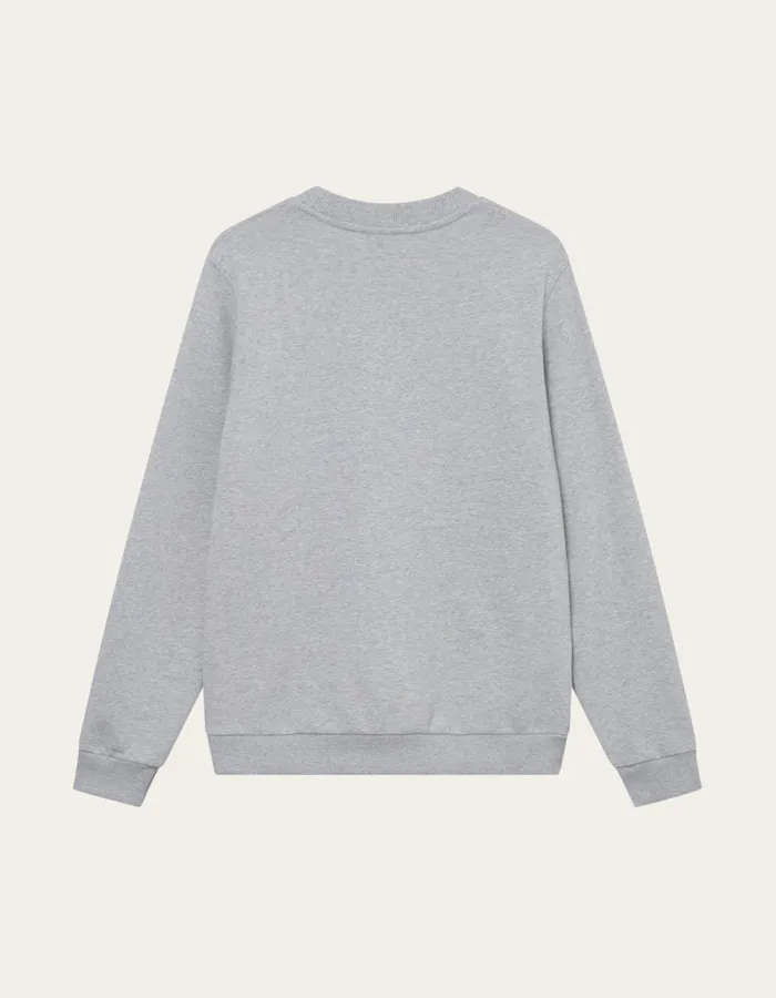 Men Les Deux HoodiesSweatshirts Scandinavian Sweatshirt 8211 Light Grey MelangeChive Green