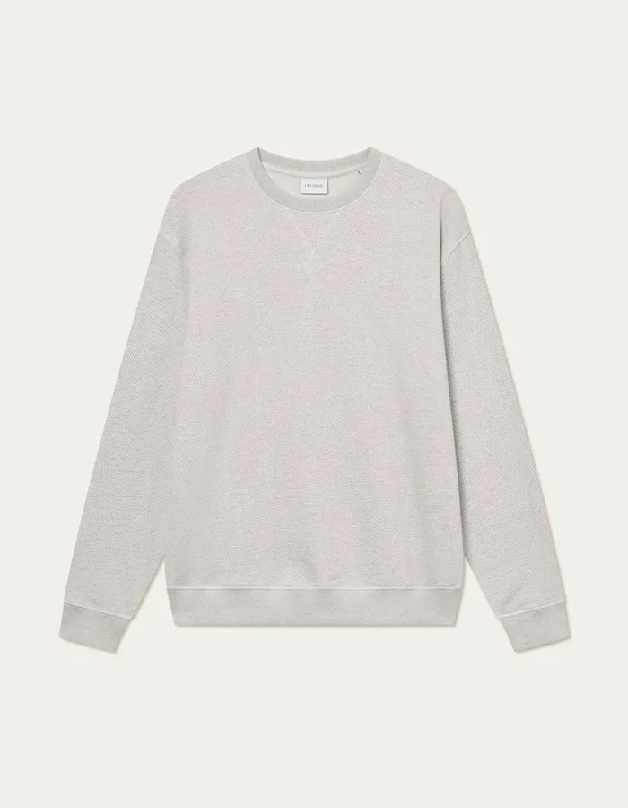 Men Les Deux HoodiesSweatshirts Sully Patch Sweatshirt 8211 Grey Melange