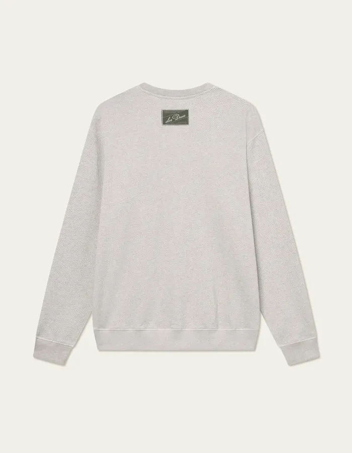 Men Les Deux HoodiesSweatshirts Sully Patch Sweatshirt 8211 Grey Melange