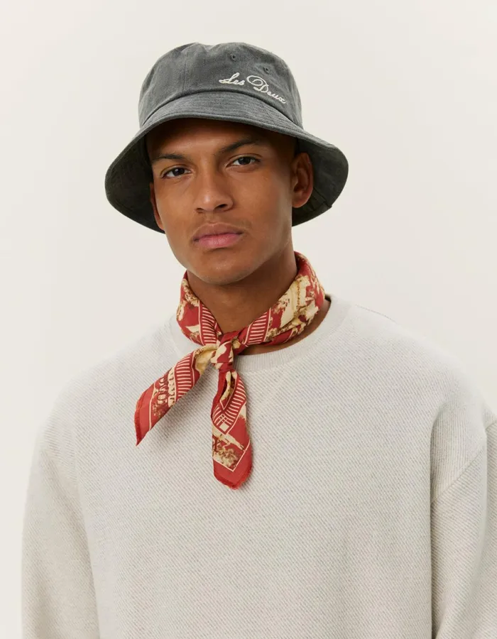 Men Les Deux HoodiesSweatshirts Sully Patch Sweatshirt 8211 Grey Melange