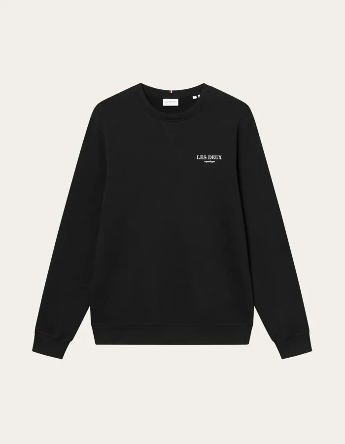 Men Les Deux HoodiesSweatshirts Toulon Sweatshirt 8211 BlackWhite