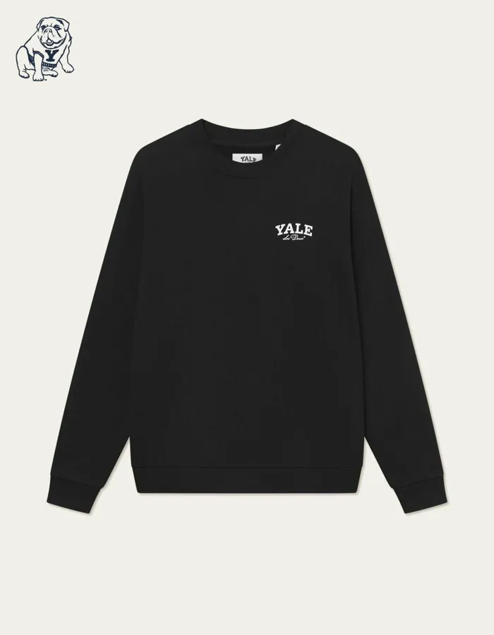 Men Les Deux HoodiesSweatshirts Yale Bulldog Sweatshirt 8211 BlackBlack