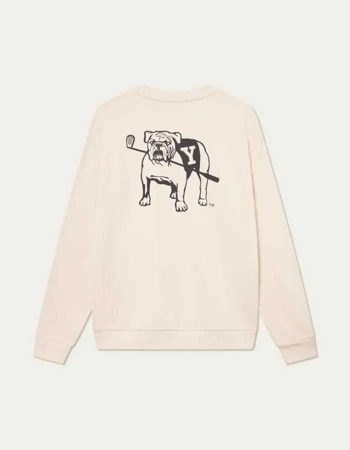 Men Les Deux HoodiesSweatshirts Yale Bulldog Sweatshirt 8211 Ivory