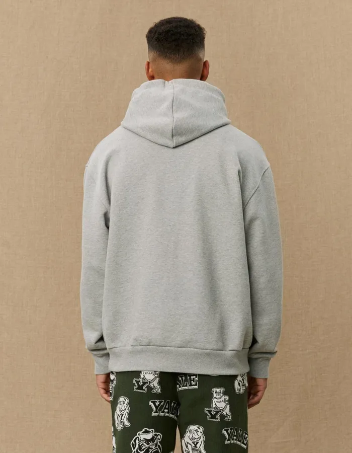 Men Les Deux HoodiesSweatshirts Yale Hoodie 8211 Light Grey MelangeBlack