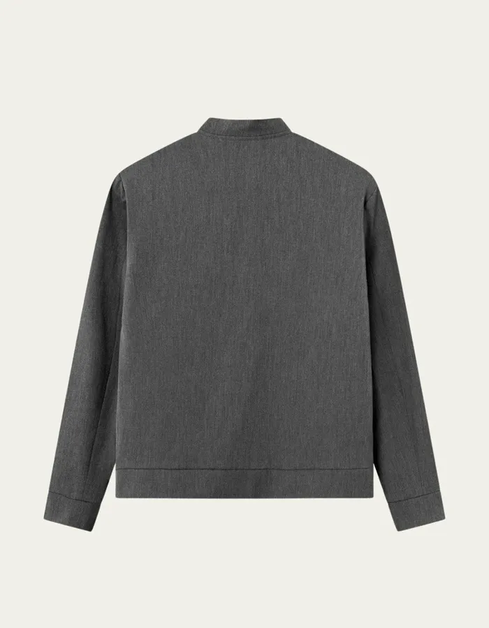Men Les Deux JacketsCoats Como Bomber Jacket 8211 Grey Melange