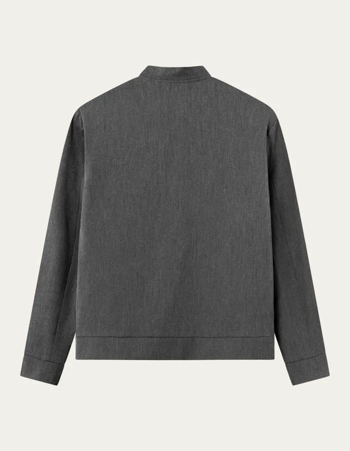 Men Les Deux JacketsCoats Como Bomber Jacket 8211 Grey Melange