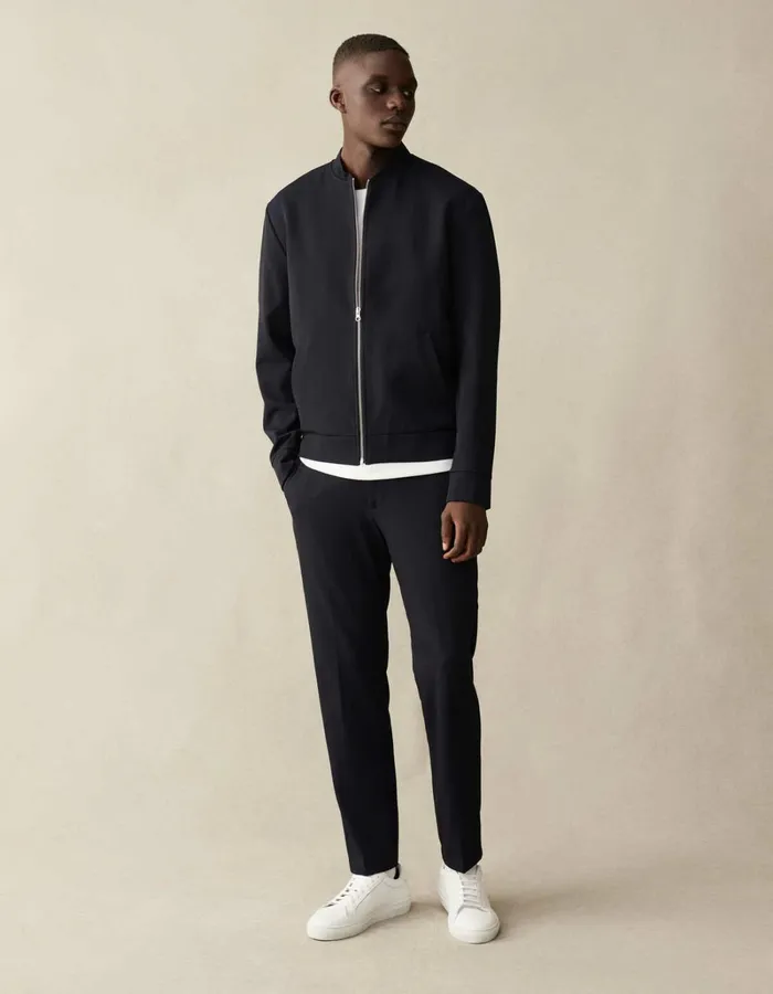 Men Les Deux JacketsCoats Como Bomber Jacket 8211 Navy